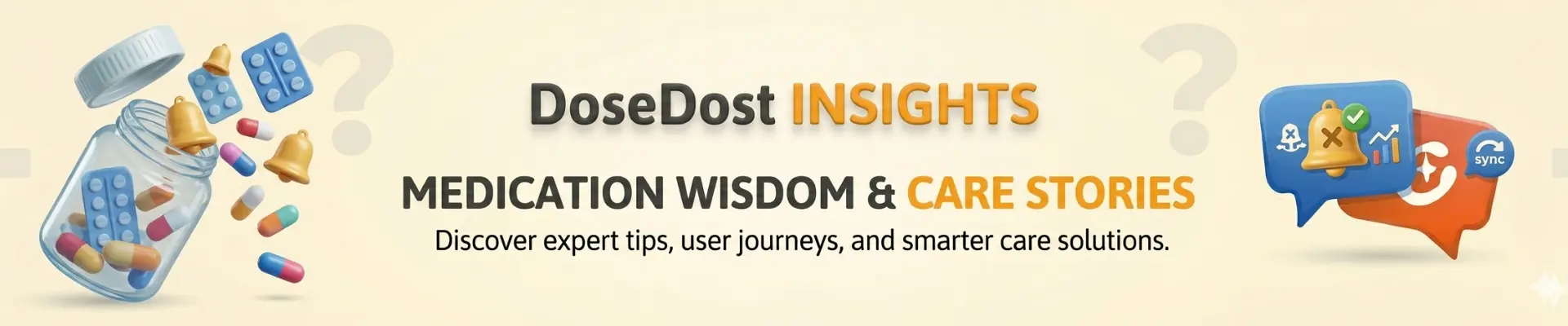 A wide banner showing various health and wellness article categories.