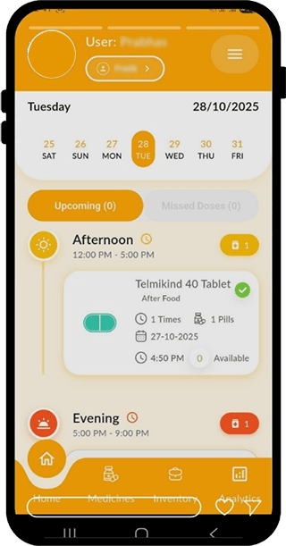 Secure data encryption and privacy protection in the DoseDost medication tracking app.